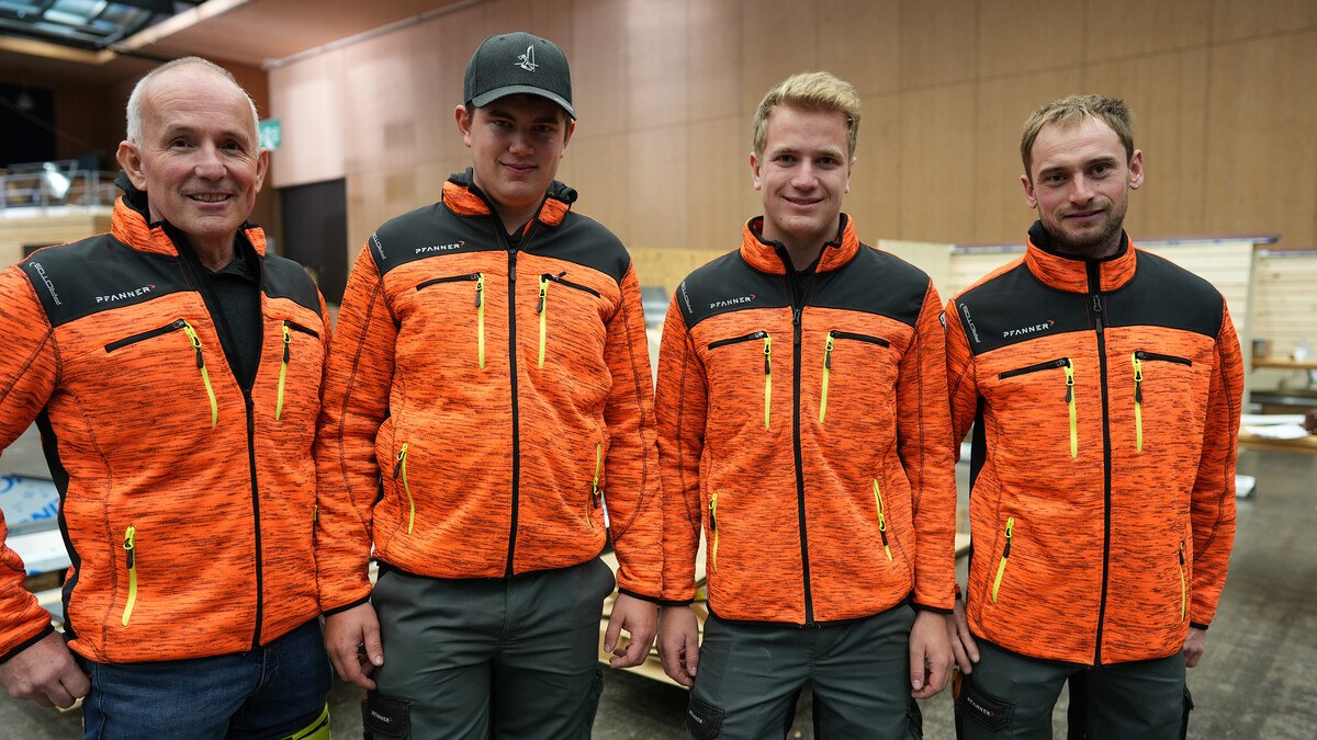 Team Austria Steildach: Martin Meusburger, Sebastian Knapp, Johannes Latzenhofer, Markus Geist